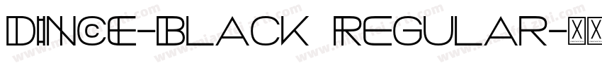 DINCE-Black Regular字体转换